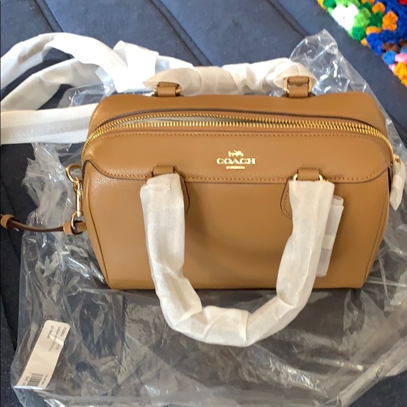 Coach Handbags - Brand new Coach Mini Satchel in beige/brown